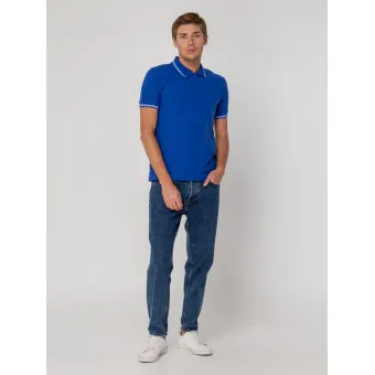 Рубашка поло Virma Stripes, ярко-синяя