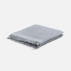 Плед вафельный Elenglect, светло-серый