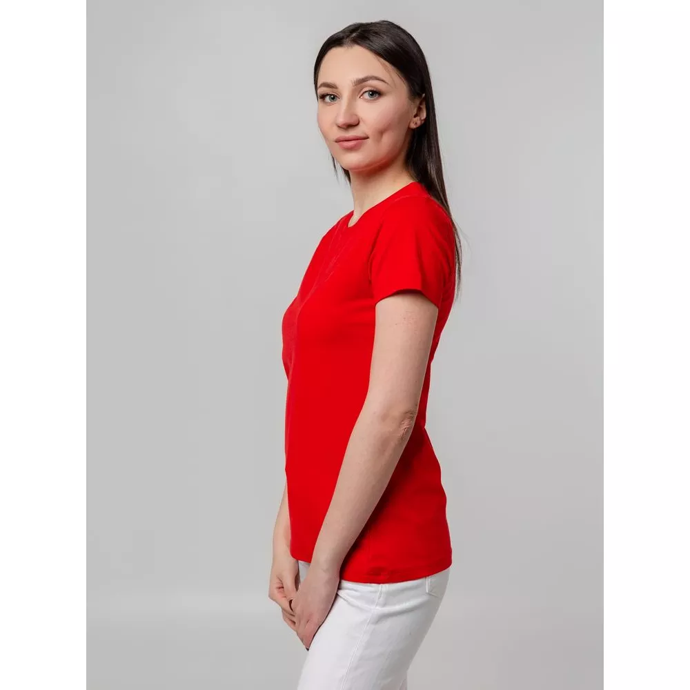 Футболка женская T-bolka Stretch Lady, красная