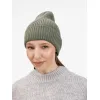 Шапка Catch Match без помпона, зеленая (полынь)