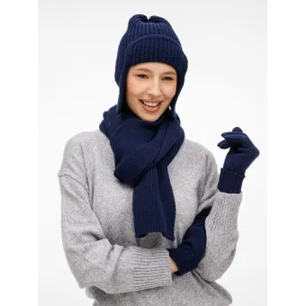 Шарф Catch Match, темно-синий