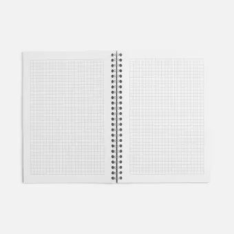 Блокнот Salvador в клетку, черный ver.2