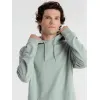 Толстовка с капюшоном унисекс Hoodie, серо-зеленая