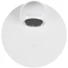 Станция беспроводной зарядки с часами и подсветкой GlobeBee, белая