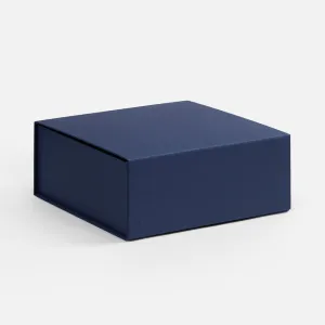 Коробка складная Quadra Fold, темно-синяя Коробка складная Quadra Fold, темно-синяя