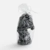 Свеча фигурная «Бюст лошади», серебристая
