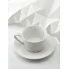 Чайная пара Diamante Bianco, белая