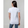 Футболка женская T-bolka Stretch Lady, белая (холодный оттенок)
