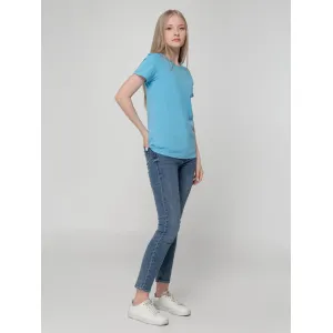 Футболка женская T-bolka Lady, голубая Футболка женская T-bolka Lady, голубая