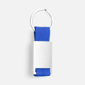 Брелок Inlet с тканевой вставкой, синий Брелок Inlet с тканевой вставкой, синий