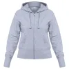 Толстовка женская Hooded Full Zip серый меланж