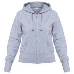 Толстовка женская Hooded Full Zip серый меланж