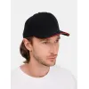Бейсболка Classic 2.0, черная с красным кантом