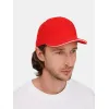 Бейсболка Classic 2.0, красная с белым кантом