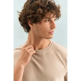 Футболка унисекс Regent 150, серо-бежевая Футболка унисекс Regent 150, серо-бежевая