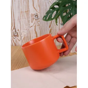 Чашка Jumbo в коробке матовая, оранжевая