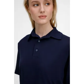 Рубашка поло унисекс Senti, темно-синяя