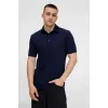 Рубашка поло унисекс Senti, темно-синяя Рубашка поло унисекс Senti, темно-синяя