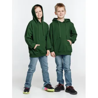 Худи детское Kirenga Kids 2.0, темно-зеленое Худи детское Kirenga Kids 2.0, темно-зеленое