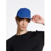 Бейсболка Classic 2.0, ярко-синяя с белым кантом