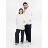 Худи оверсайз унисекс Snuggie, молочно-белое