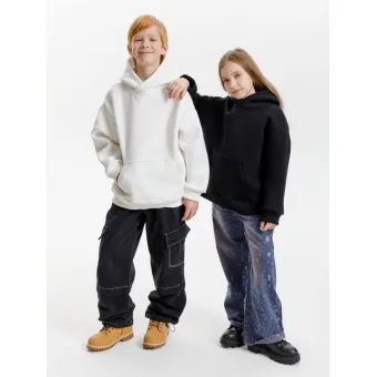 Худи детское оверсайз Junipero, молочное (белое)