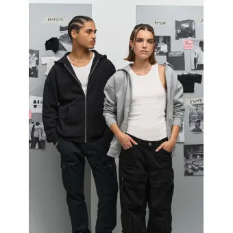 Толстовка унисекс на молнии Jelo, черная