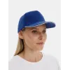 Бейсболка Classic 2.0, ярко-синяя с белым кантом